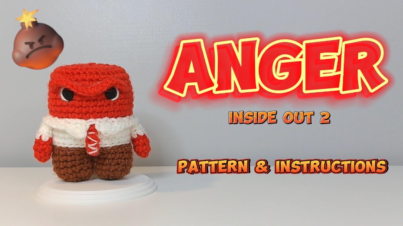 Inside Out 2 Anger Crochet Pattern
