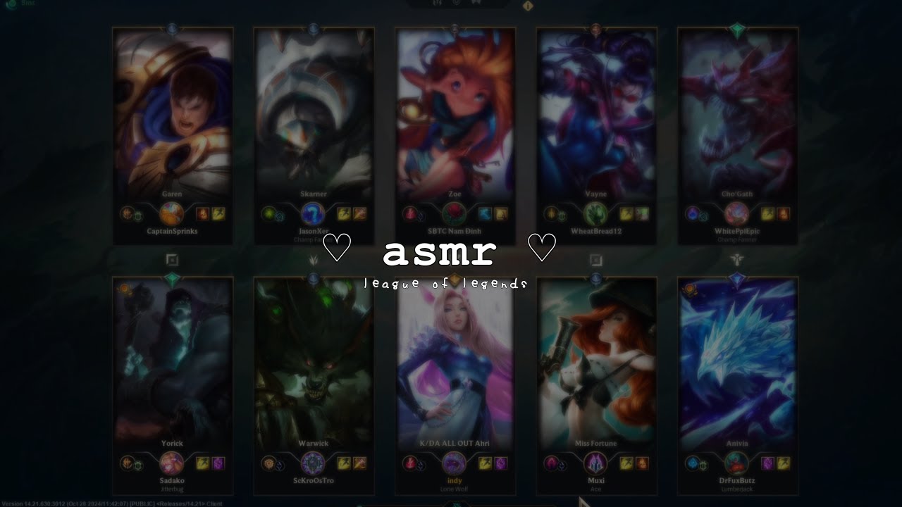 soft spoken asmr league of legends -- ahri mid ♡ [gaming asmr, keyboard sound, chatting, whispering]