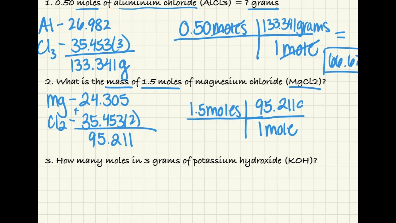 Mole Conversions