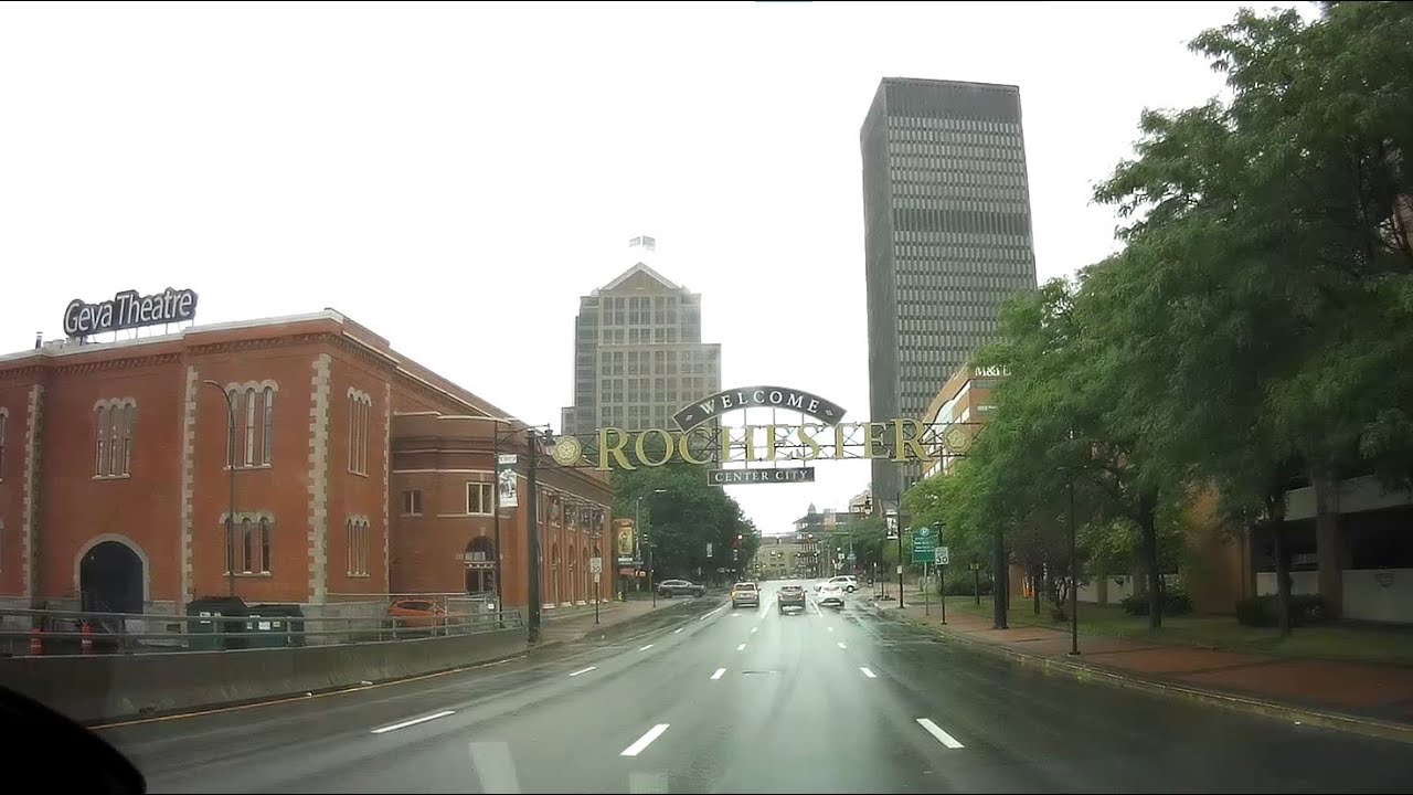 [4K] Raw Video - Rochester, NY (Upstate) - A drive in town
