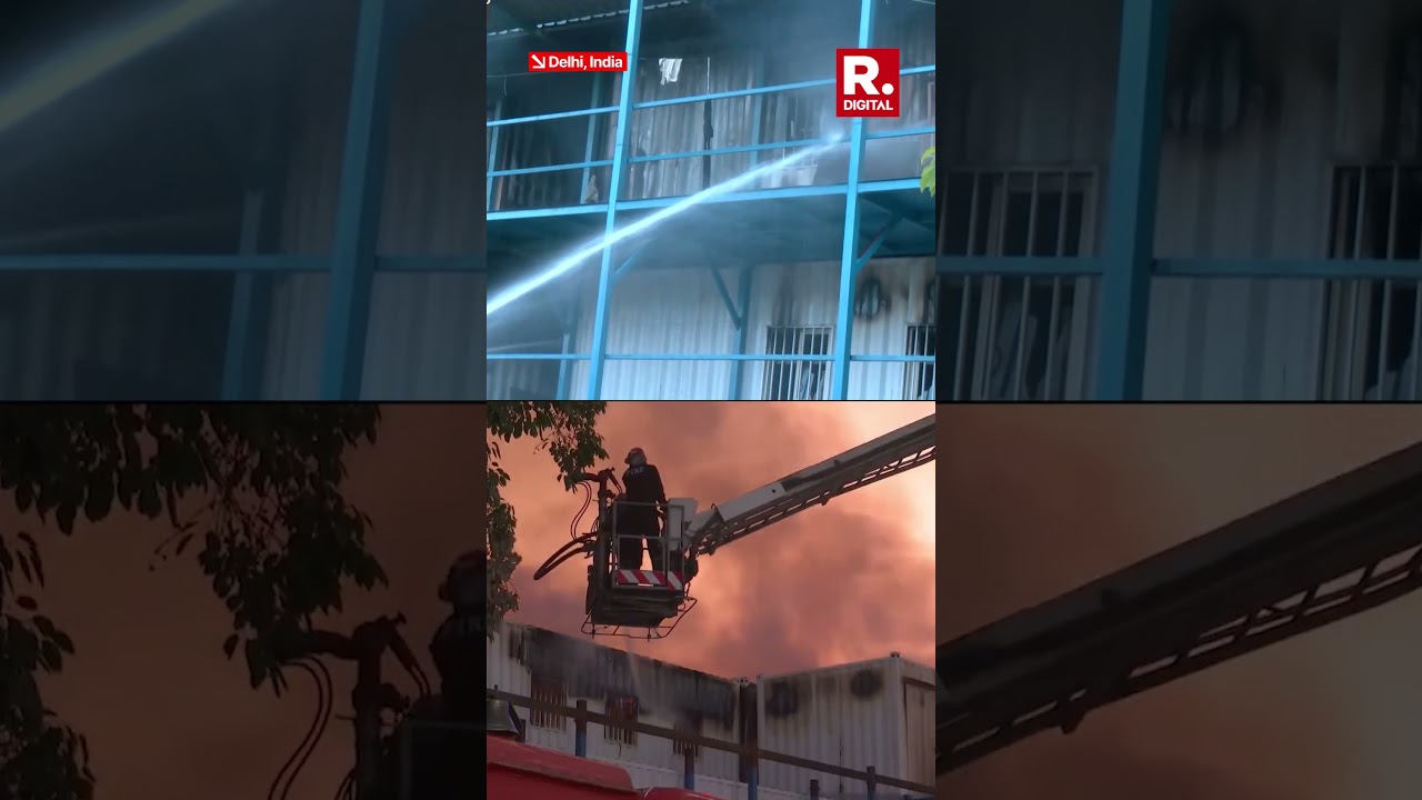 Massive Fire Near Delhi's Udyog Bhawan, No Casualties Reported
