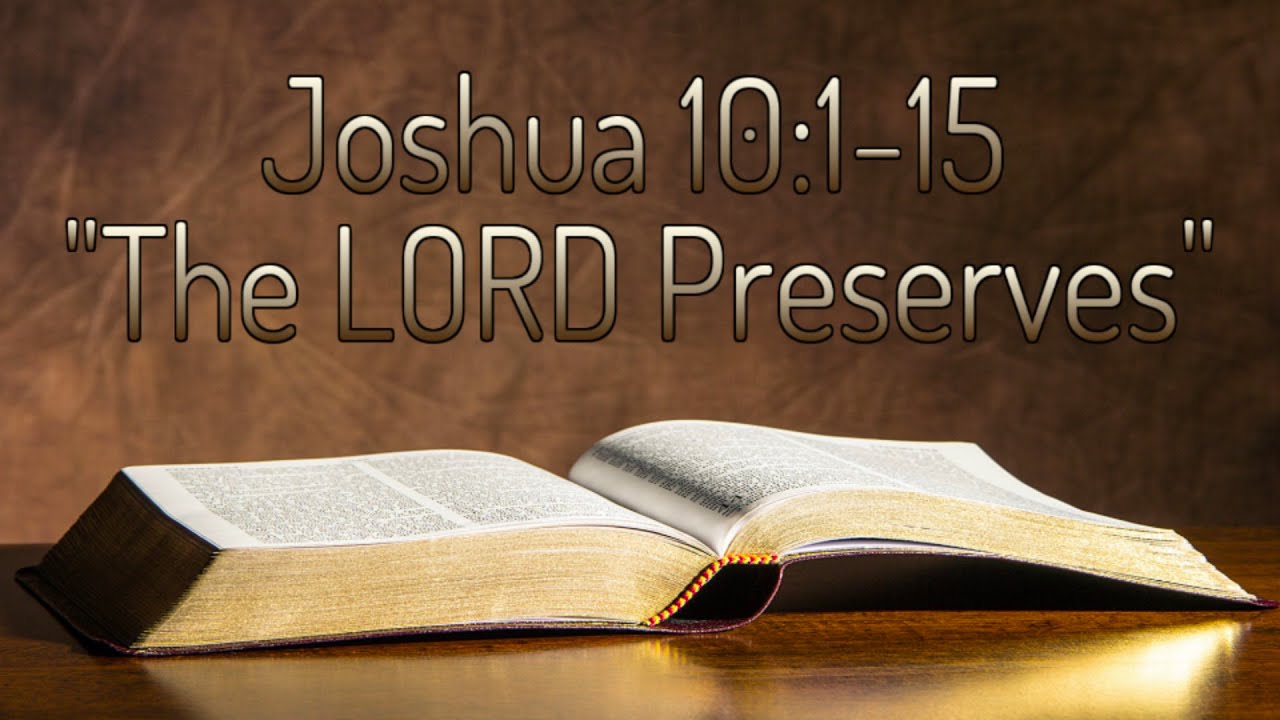 Joshua 10:1-15 