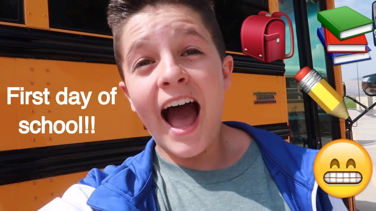 FIRST DAY OF SCHOOL VLOG 2018! | Brock and Boston