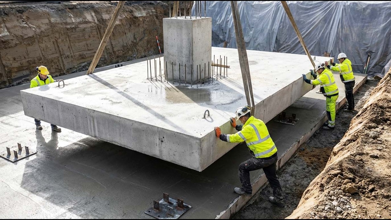 The Incredible Process of Building a Precast Concrete House in Just 14 DAYS