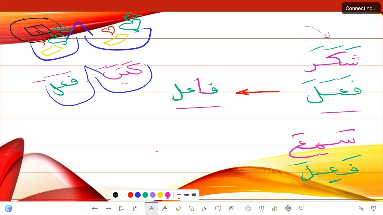 اسم الفاعل 1 الحصة الرابعةشهر فبراير