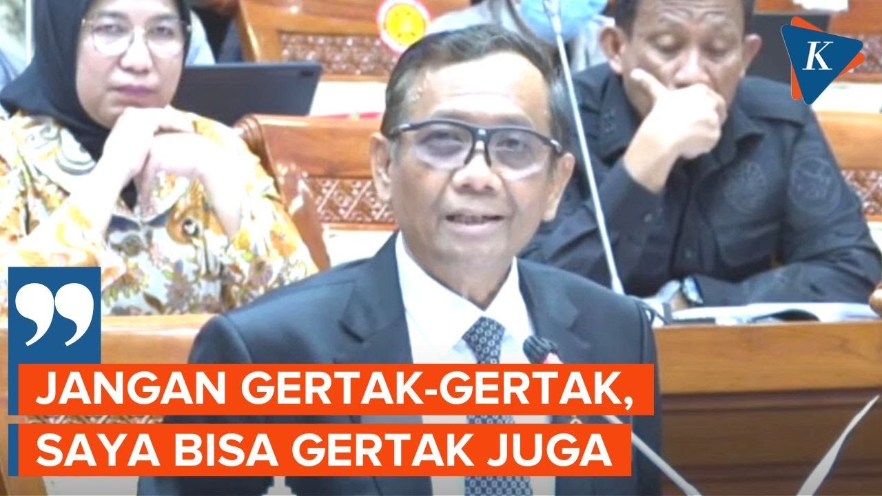 Mahfud MD Tantang Arteria Dahlan: Jangan Gertak-gertak! Saya Bisa Juga Gertak
