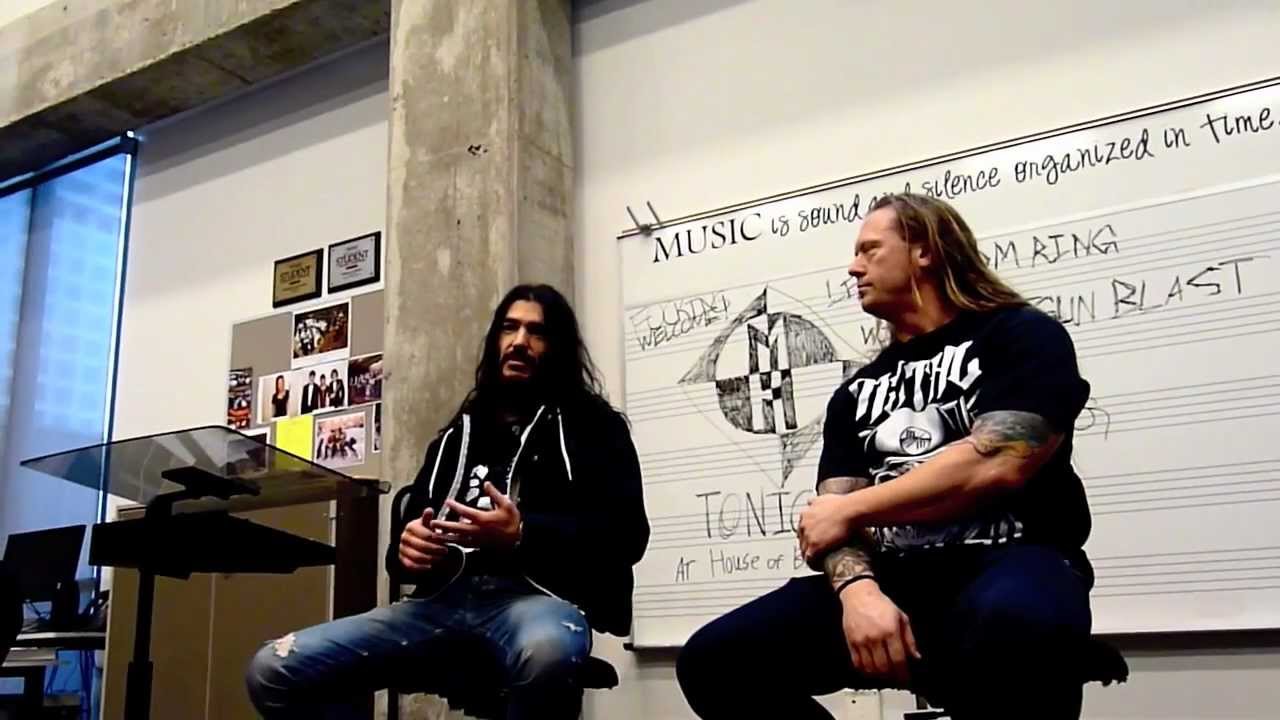 Robb Flynn and Adam Duce of Machine Head Visit My School