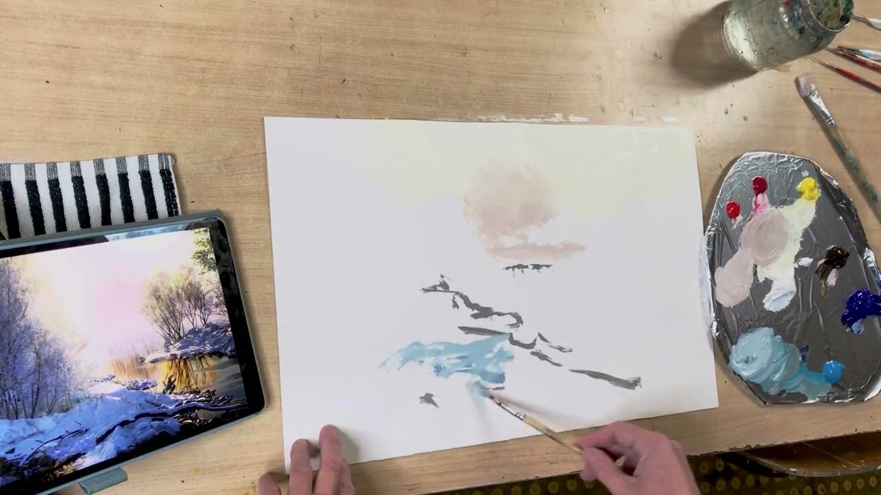 Les 13 Inleiding en 3 uitwerkingen: winter, ijs, sneeuw, mensen, landschap enz. 
