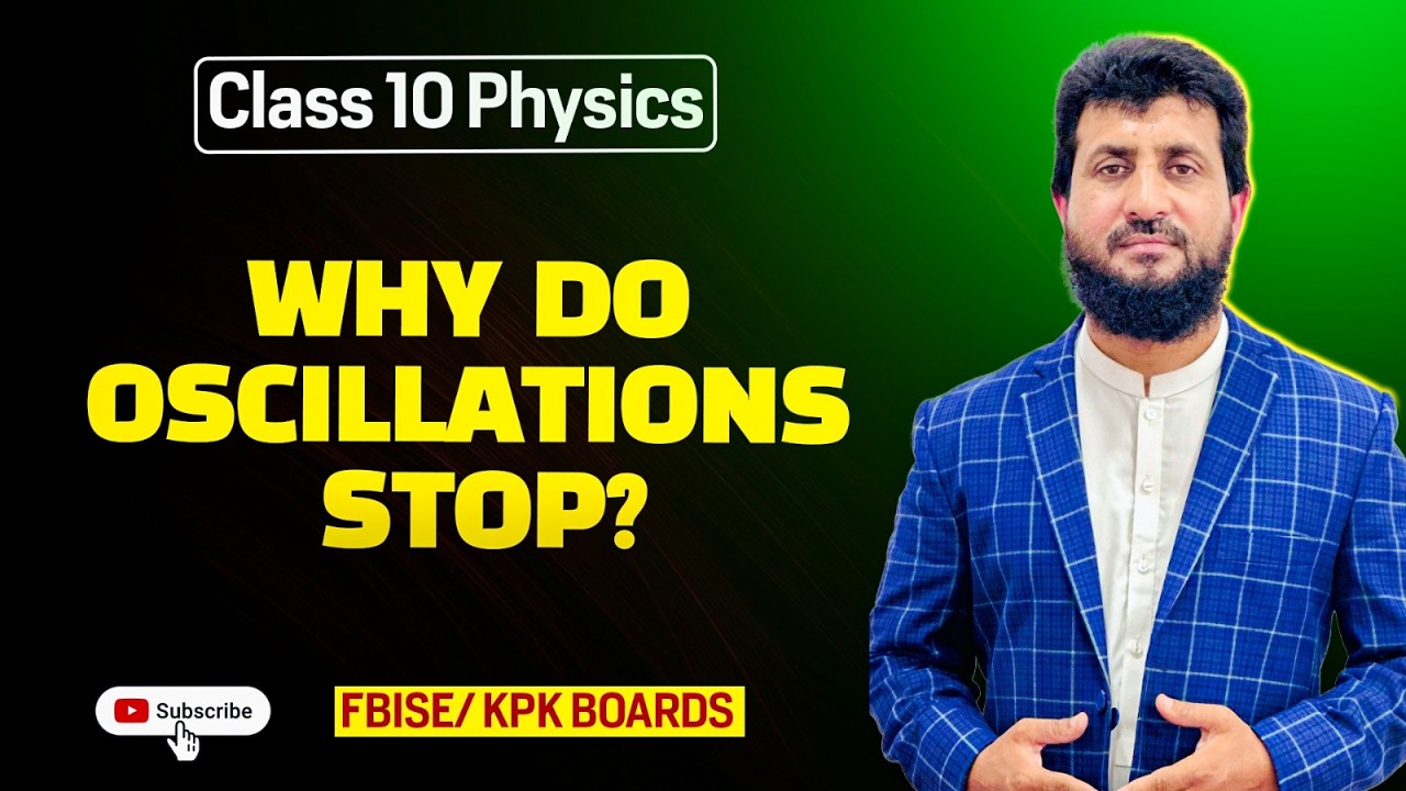 Damped oscillations class 10 | damping | chapter 1 | simple harmonic motion and waves