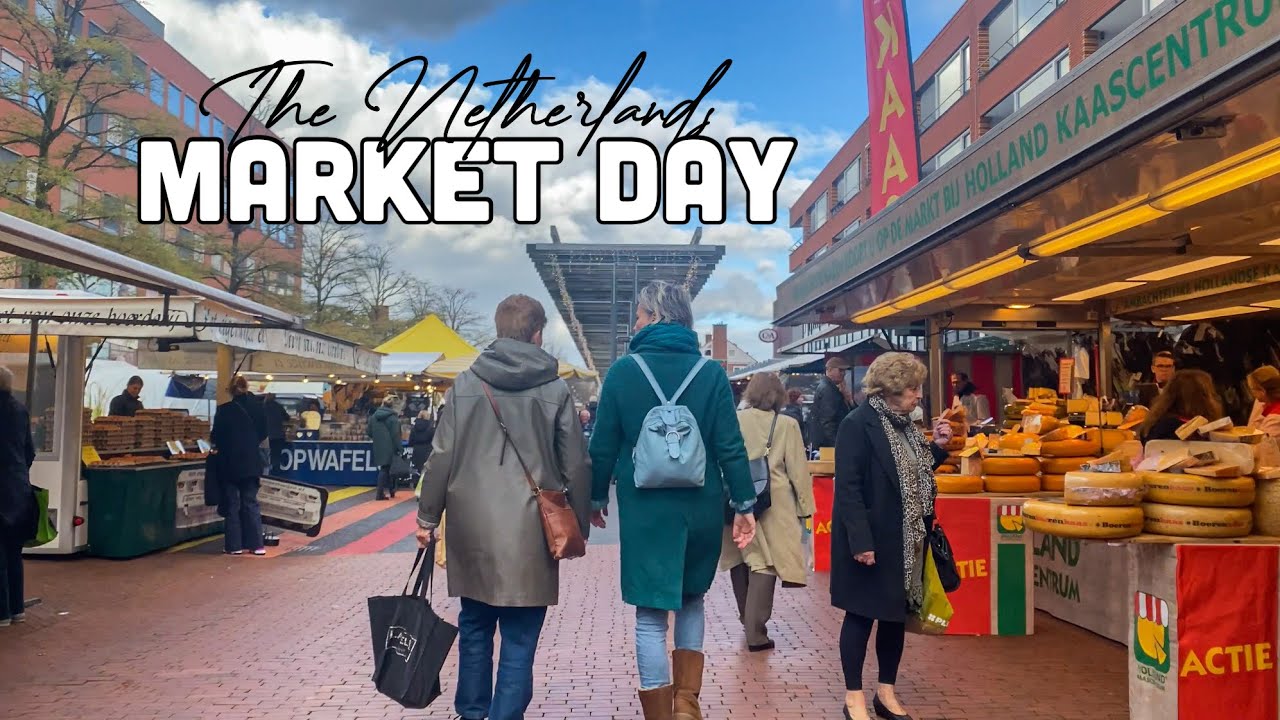 Local Market Tour | Stadshart Amstelveen - The Netherlands | Walking Tour [4K ULTRA HD]