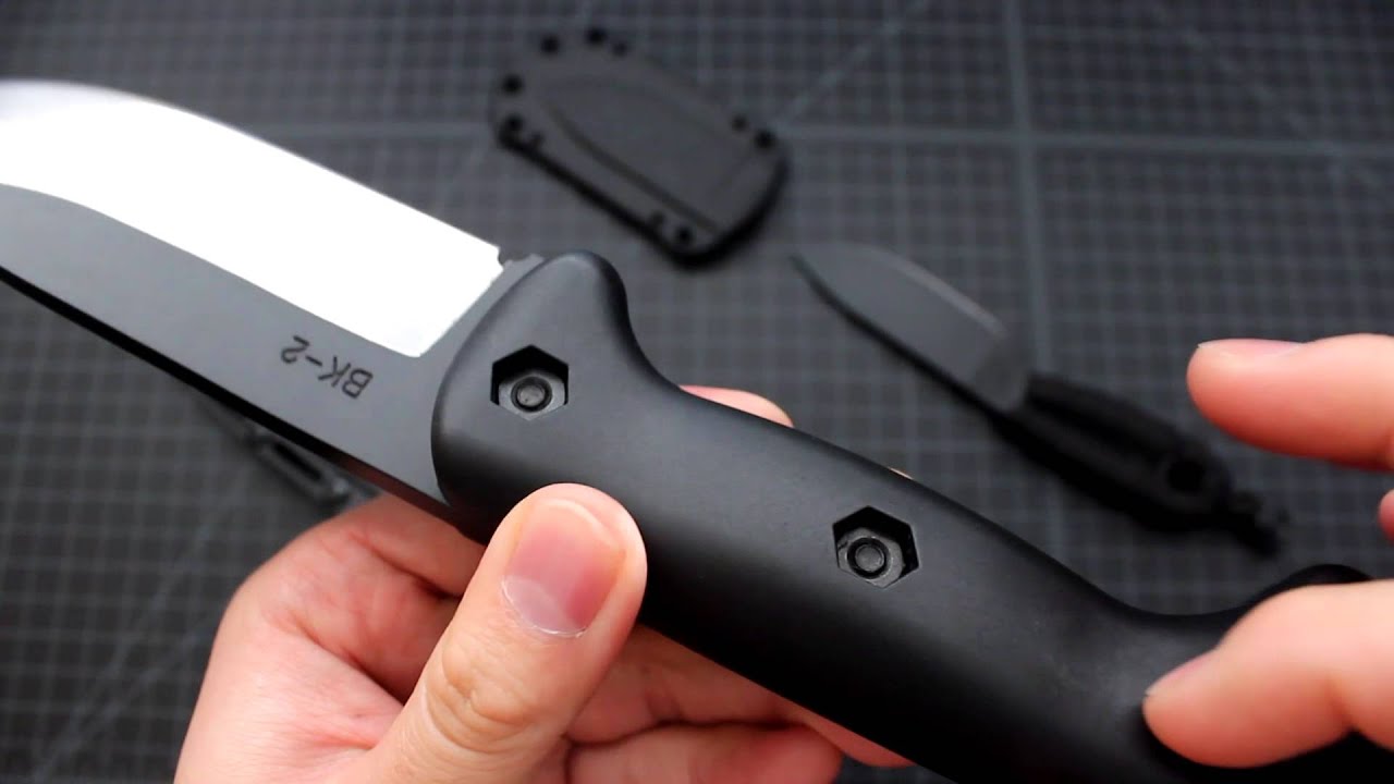 Ka Bar Becker BK2 Campanion Fixed Blade and BK14 Becker Neck Knife