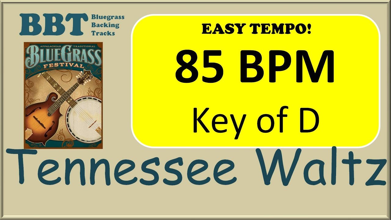 Tennessee Waltz in D  - 85BPM bluegrass backing track