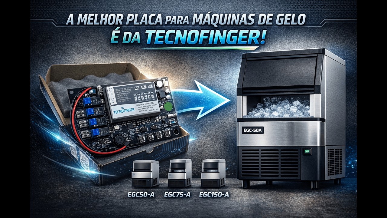 RETROFITING EM MÁQUINA DE GELO EGC 50 DA EVEREST COM PLACA TFICE 01 DA TECNOFINGER