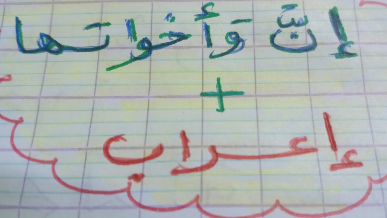 إن و أخواتها اسمها وخبرهاو إعرابهما