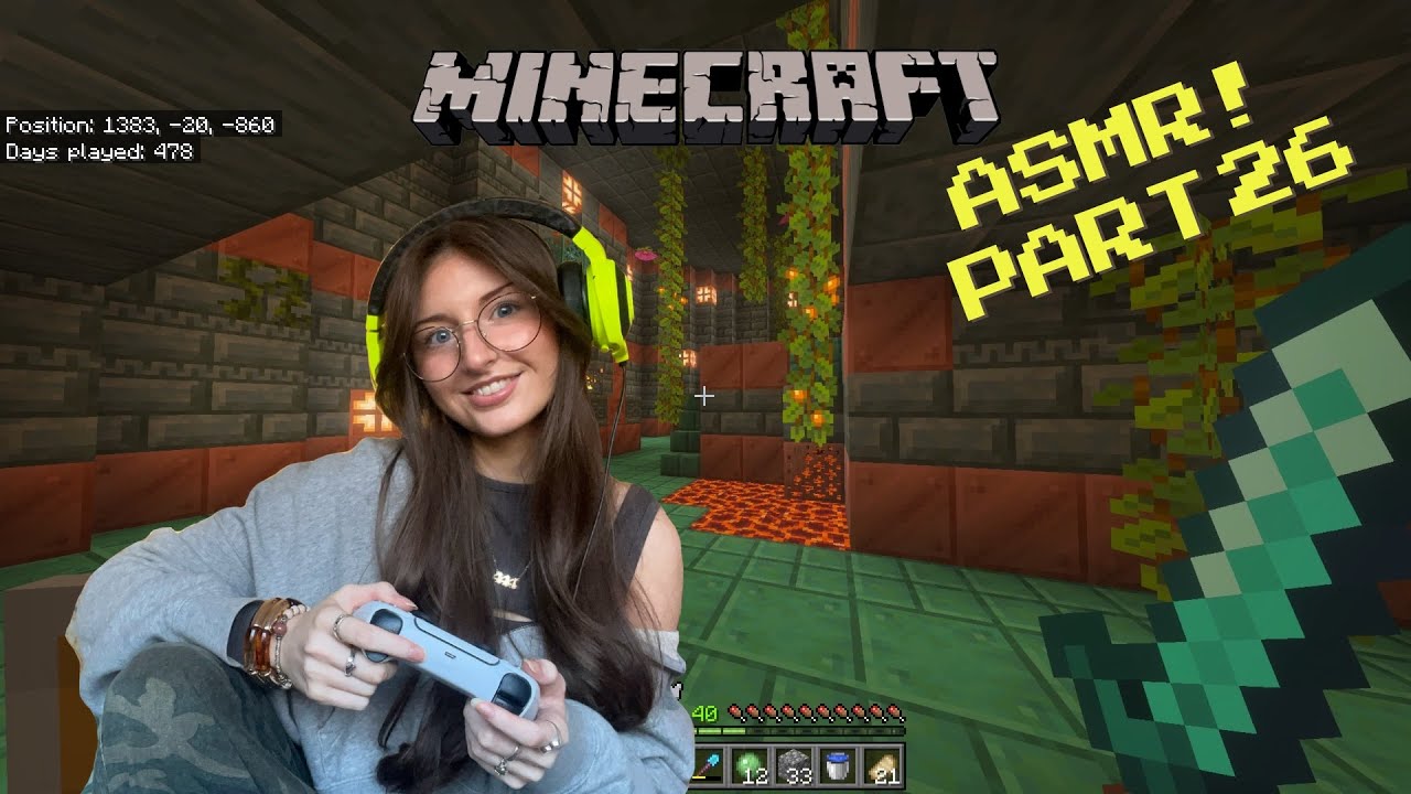 ASMR Exploring a lush cave and trail chamber! 🪷(whispered commentary, PS5 controller sounds)