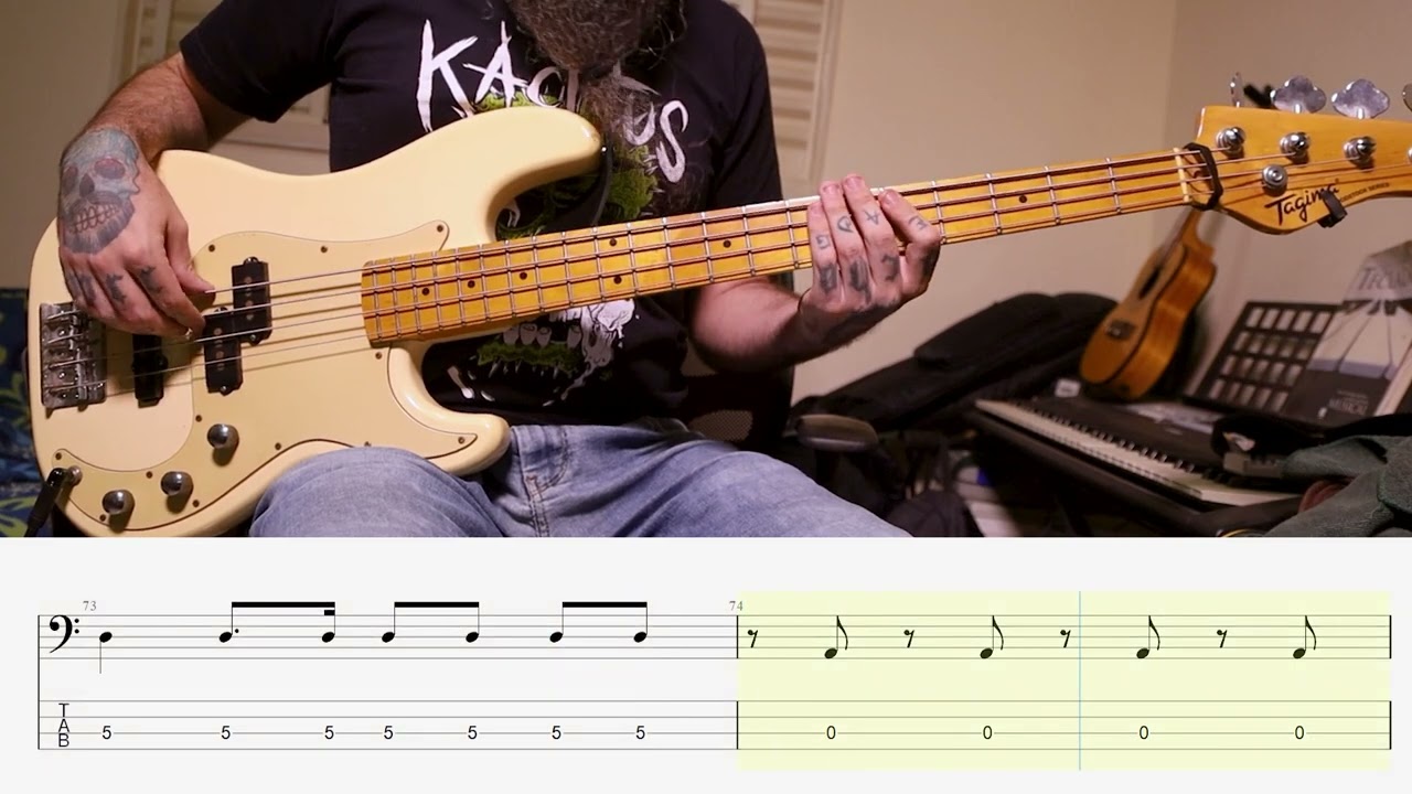 Nenhum de Nós - Carros (Bass Cover COM TAB) #10