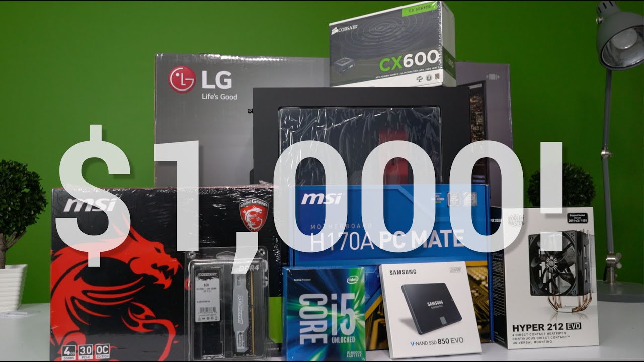 $1000 Budget Beast Computer Build with Benchmarks!