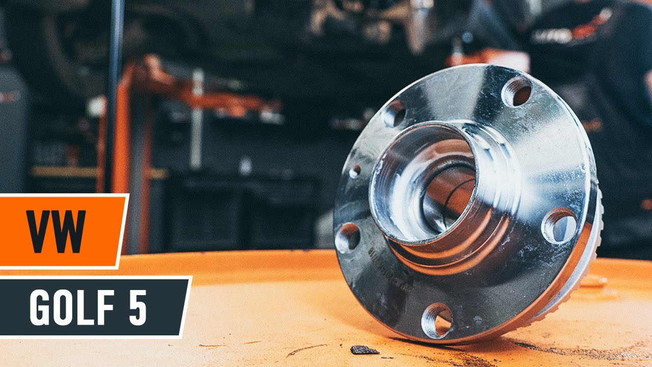 Hvordan bytte bak hjullager p&aring; VW GOLF 5 BRUKSANVISNING AUTODOC