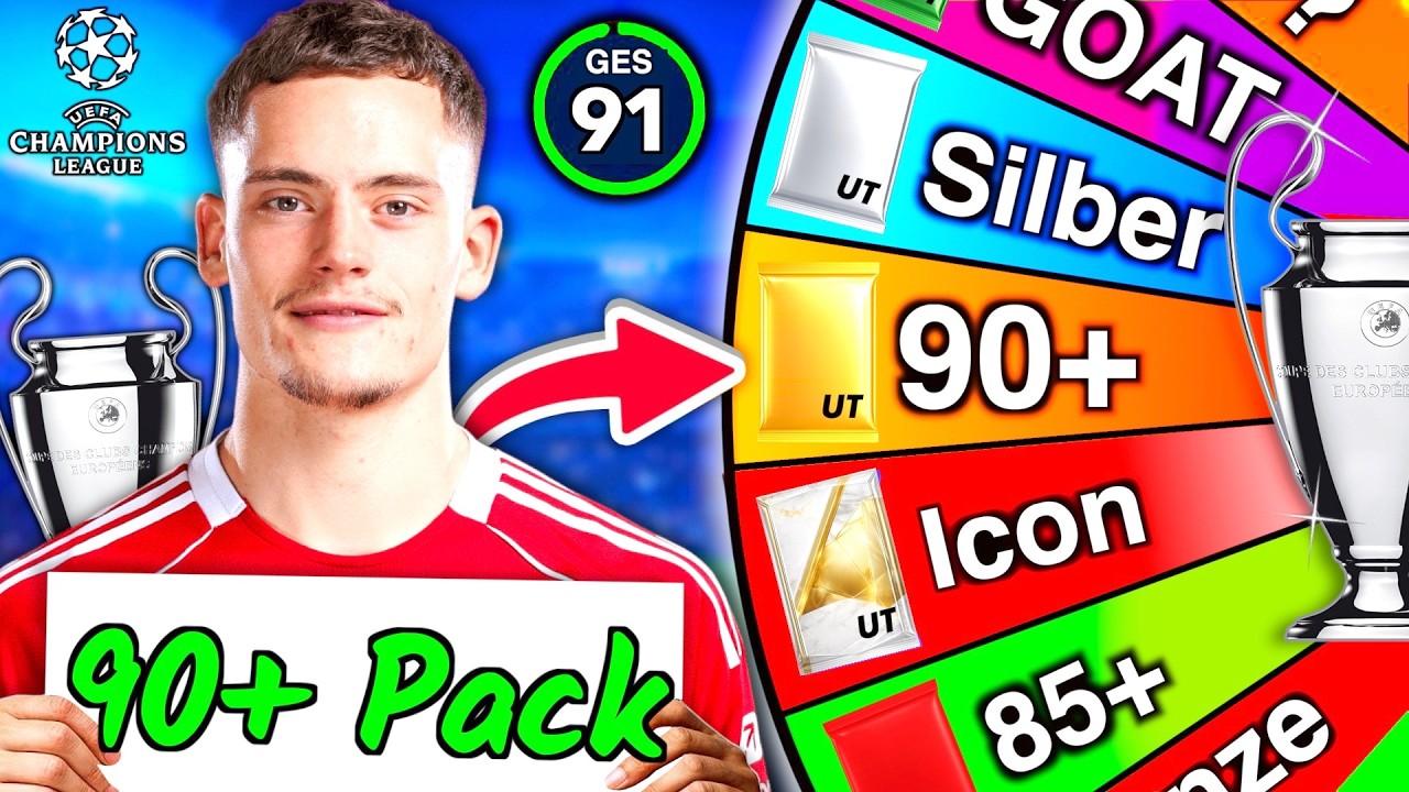 Kann ich die CHAMPIONS LEAGUE mit einem Team vom PACK GL&Uuml;CKSRAD gewinnen? 👀🏆