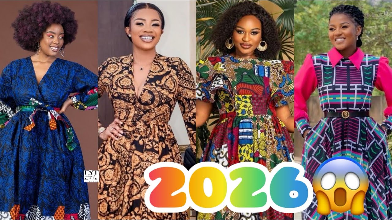 Les Robes Longues en Wax 2026 Qui Font Craquer Toute l’Afrique !#africandress #ankara #mode 