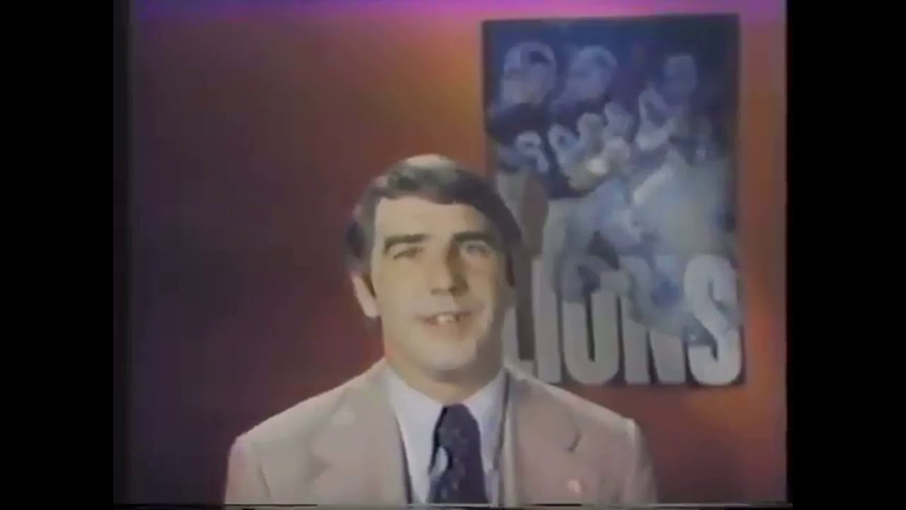 1977 Greg Landry Detroit Lions United Way Commercial