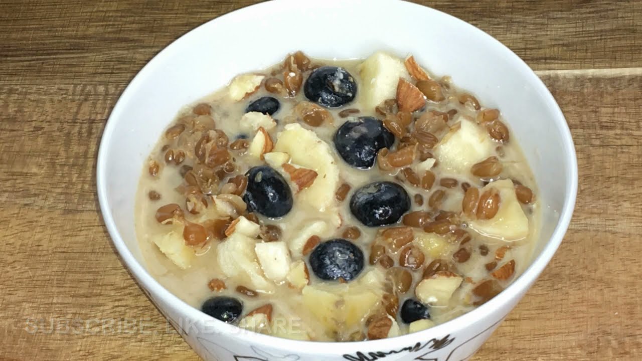 Sweet Porridge using Fresh Home-made Wheat Sprouts (Sprouted Wheat Berries)