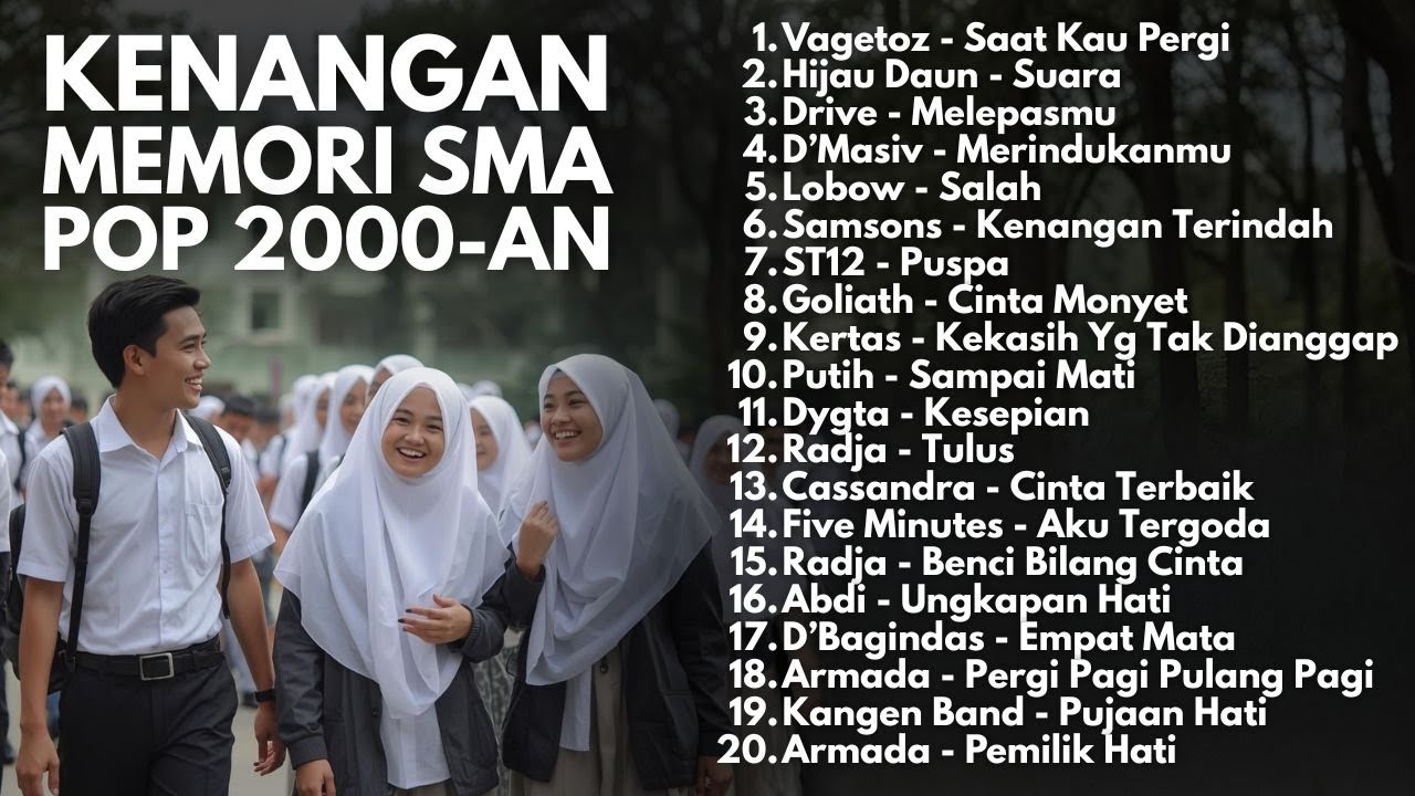 LAGU AKUSTIK NOSTALGIA 2000-AN POP INDONESIA HITS MASA SMA | Playlist Full Album Kenangan Masa SMA