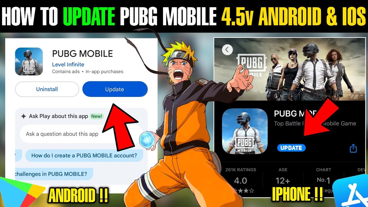 How To Update Pubg Mobile 4.5 Version Android & iPhone | Pubg Mobile 4.5 Update Kaise Kre 