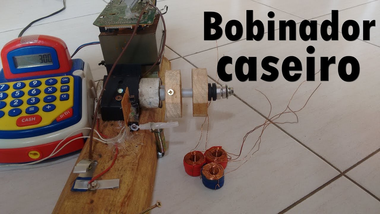 MÁQUINA DE FAZER BOBINAS COM CONTADOR AUTOMÁTICO