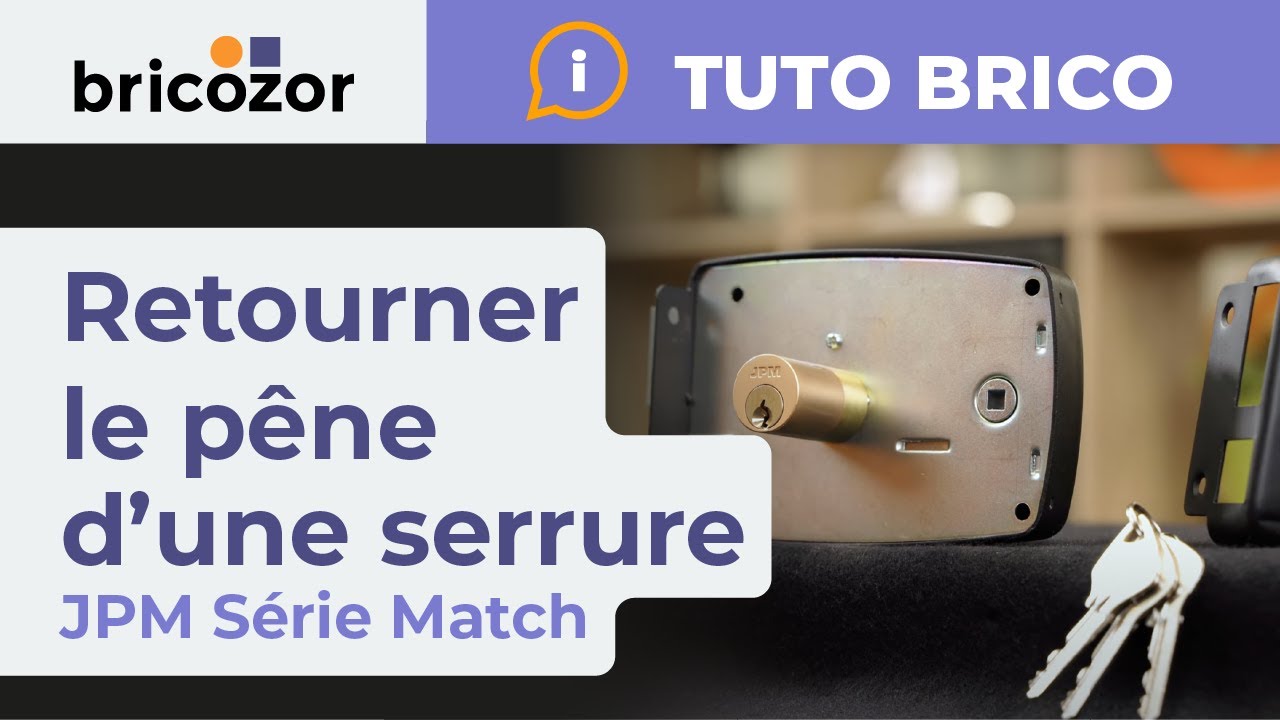 Retourner le pêne d'une serrure en applique horizontale JPM série Match