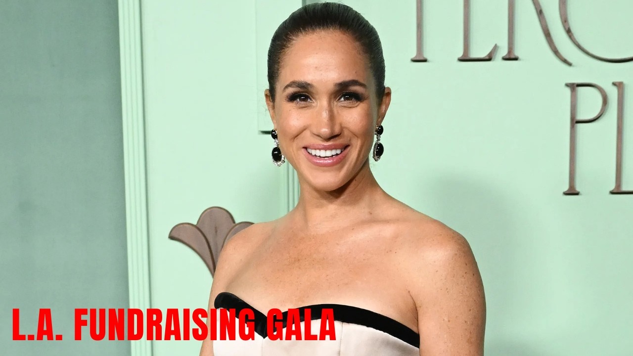 Meghan Markle Stuns in Strapless Gown, Channeling Old Hollywood Glamour at L.A. Fundraising Gala