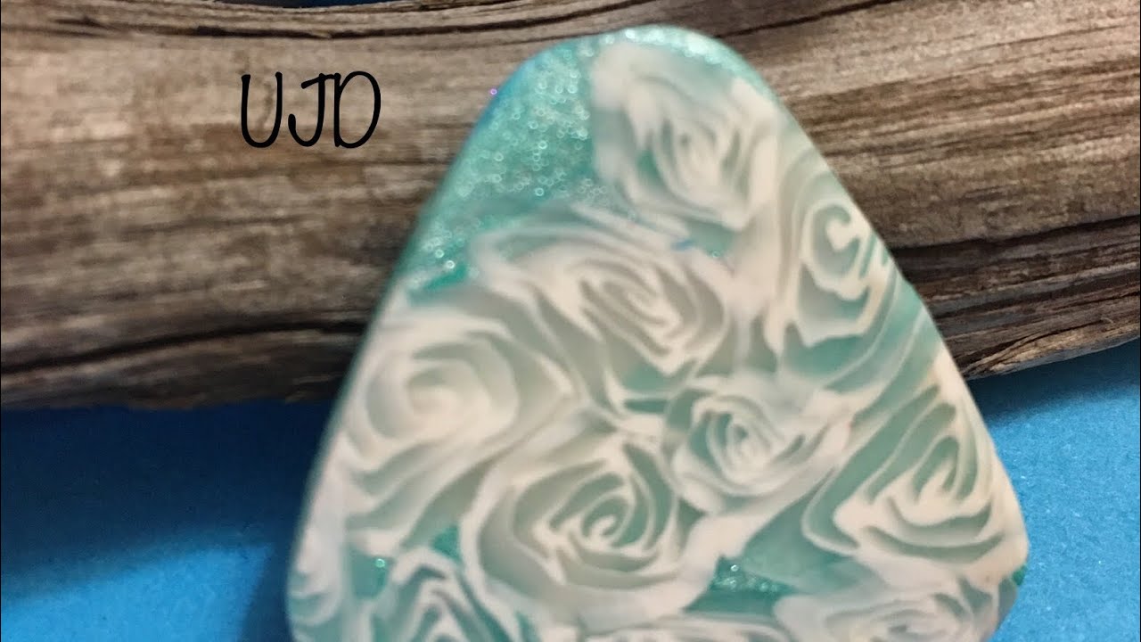 Polymer clay translucent rose cane