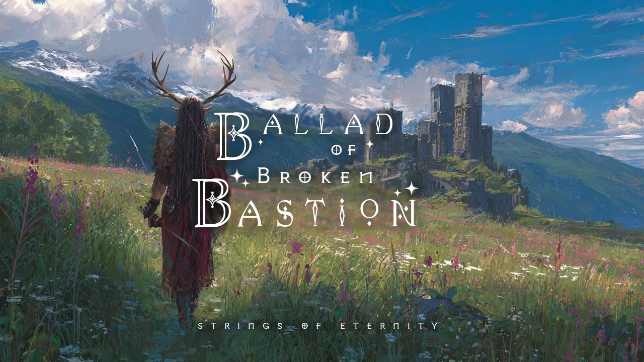 Ballad of Broken Bastion | Fantasy Celtic Ambience | Relaxing Music [No Ads]