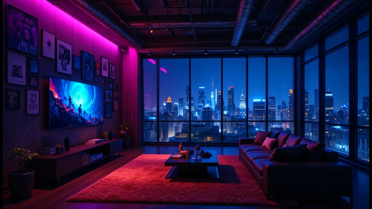 90s Rainy Night City Lofi 🌃 Smooth Hip Hop Beats & Rain Sounds to Relax