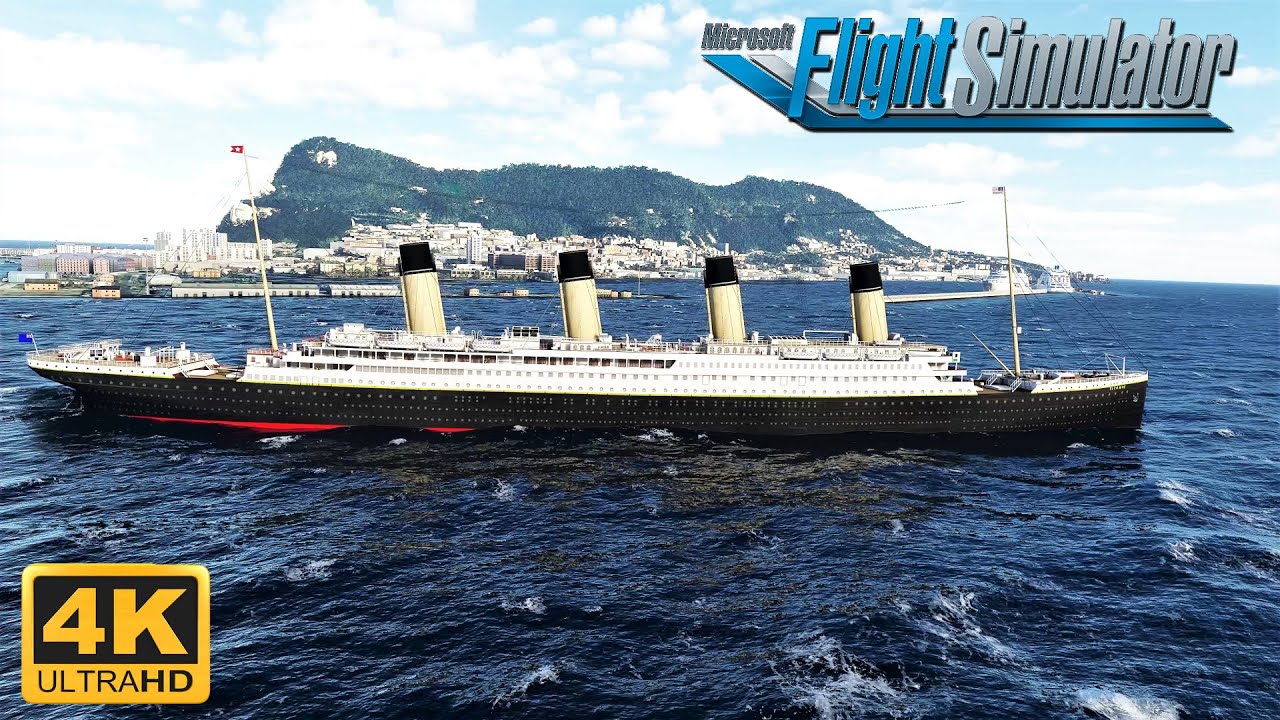 SHIPS IN MICROSOFT FLIGHT SIMULATOR 2020?!? | RMS TITANIC SHOWCASE | 4K ULTRA GRAPHICS