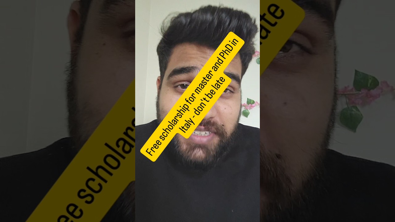 Study in Italy for FREE 🇮🇹 | Fully Funded Scholarship 2026