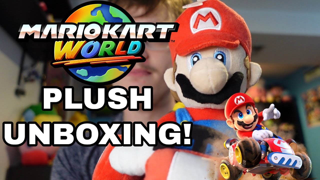 Распаковка плюшевой игрушки Mario Kart World!