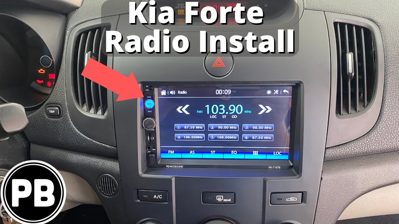 2010-2013 Установка радиоприемника Kia Forte