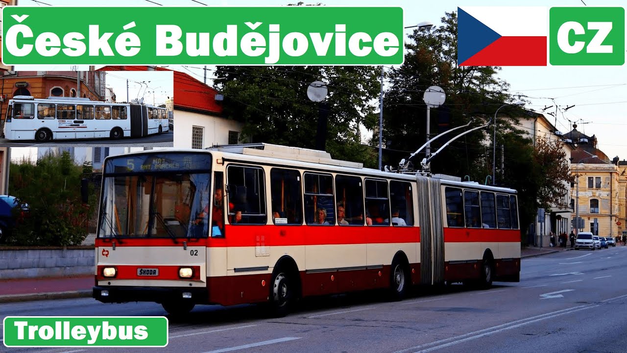 🇨🇿 CESKE BUDEJOVICE TROLLEYBUS | Trolejbusy v Českých Budějovicích 2018