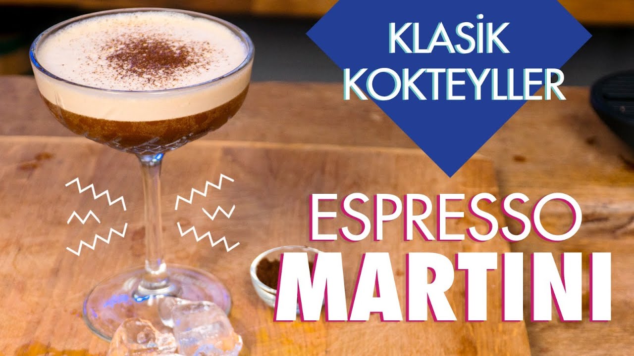 Klasik Kokteyllerden Espresso Martini Kokteyli ! // Kahve Aromalı Kokteyl Tarifleri