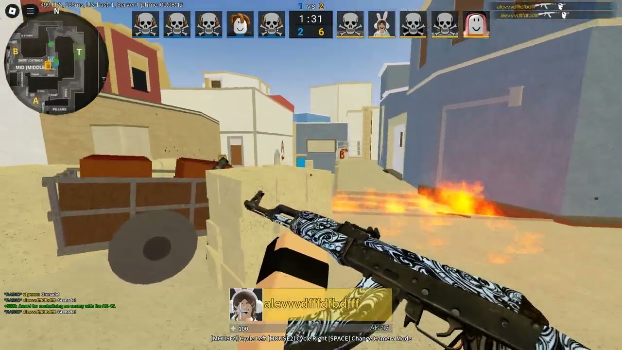 I Played Against FaZe Clan in Counter Blox! (1st map - Mirage)