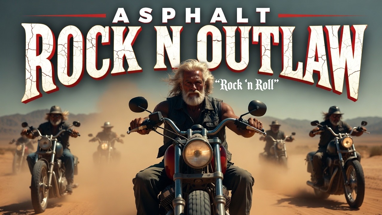 Asphalt Rock N Outlaw 🎸 Full Volume Ride 🔥 Rock n Roll Lives on Burning Asphalt