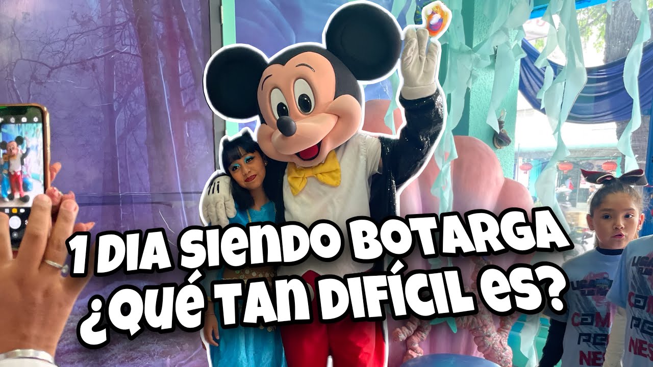 Un día siendo BOTARGA DE MICKEY MAUSE de DISNEY