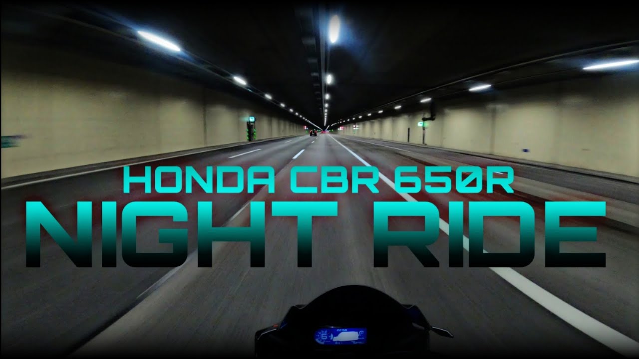 Night Ride [4K] | Honda CBR 650R | Through Vienna | #HondaCBR650R
