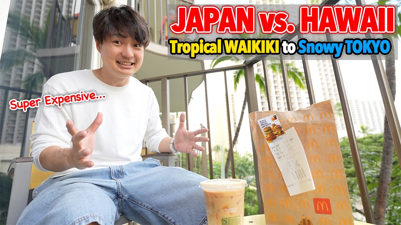 Hawaii Super Expensive McDonald’s at Waikiki vs. Winter Japan’s Best Cheap Ramen. ANA Flight Ep.628