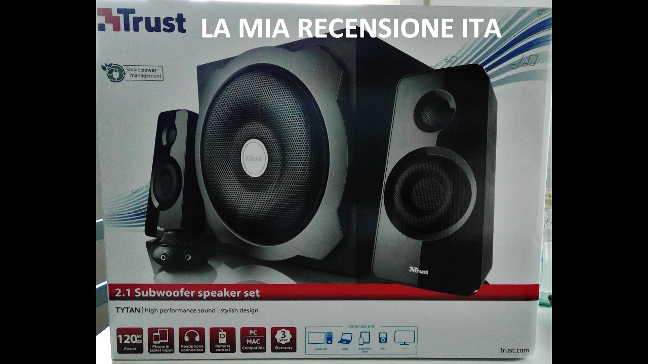 Trust Tytan Speaker Set 2.1: la mia recensione ITA