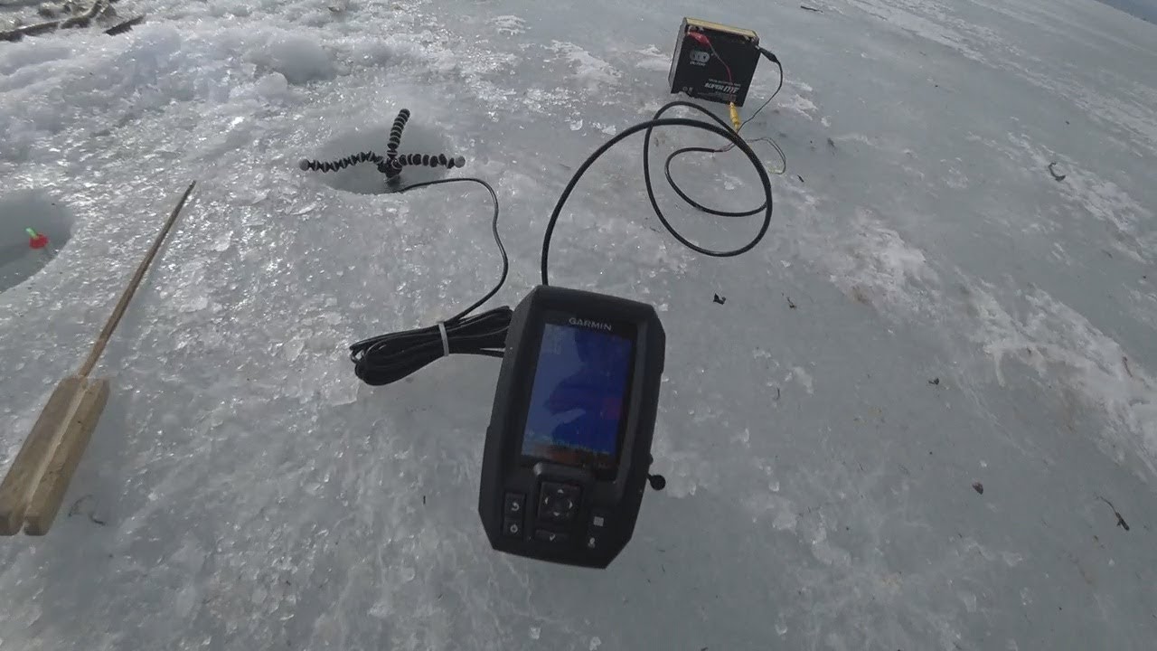 Зимняя рыбалка на навагу в помощь эхолот Garmin Striker 4dv