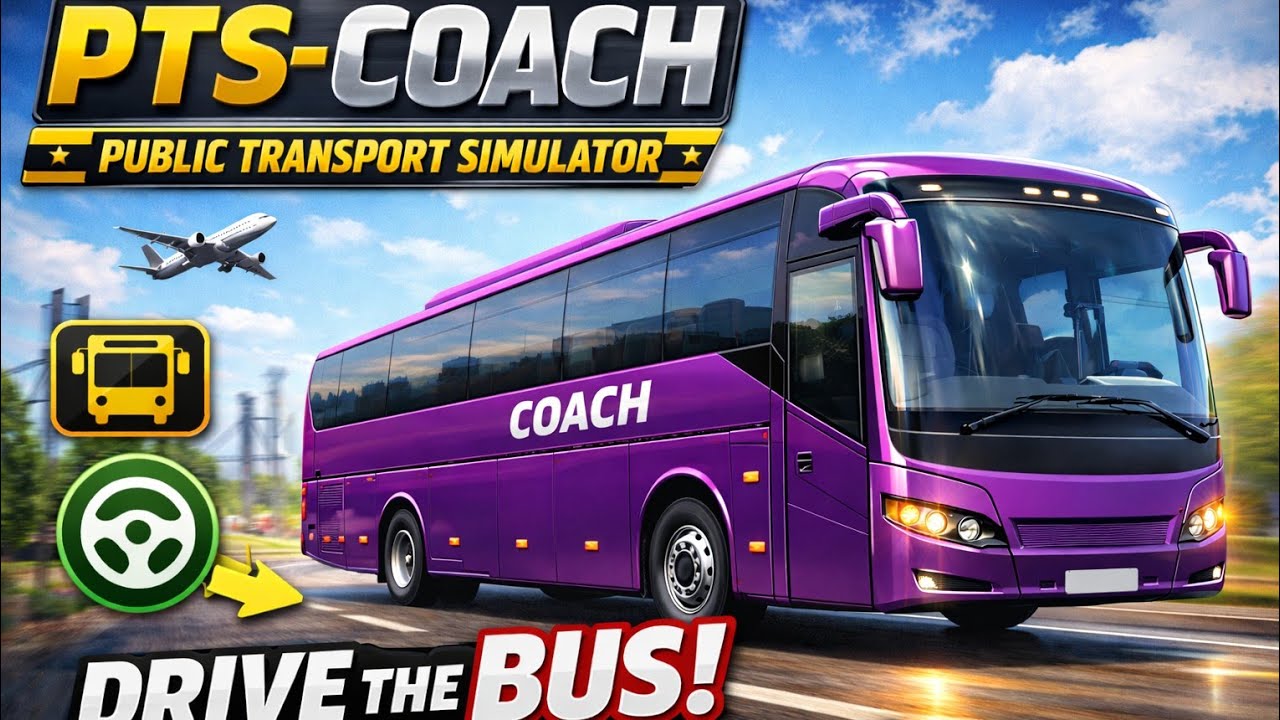 Public Transport Simulator| Public Transport | PTS Coach bus game #ptscoach  @SurvivorYodha 