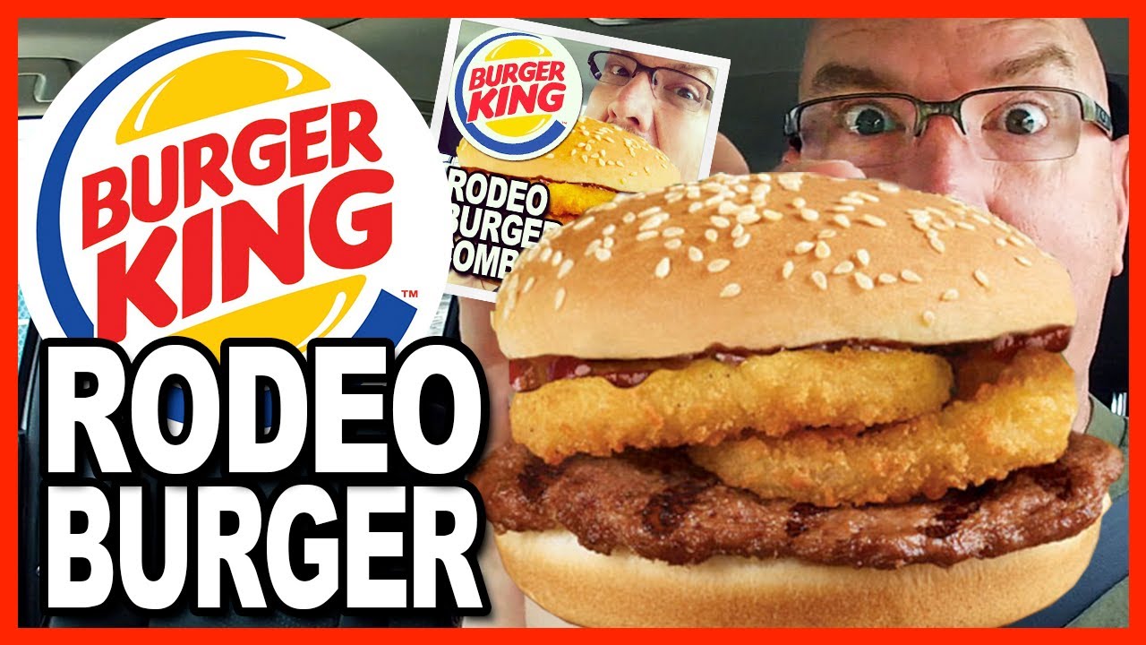 Burger King 🍔👑 Rodeo Burger 🍔👑 Combo Review & Drive Thru Test