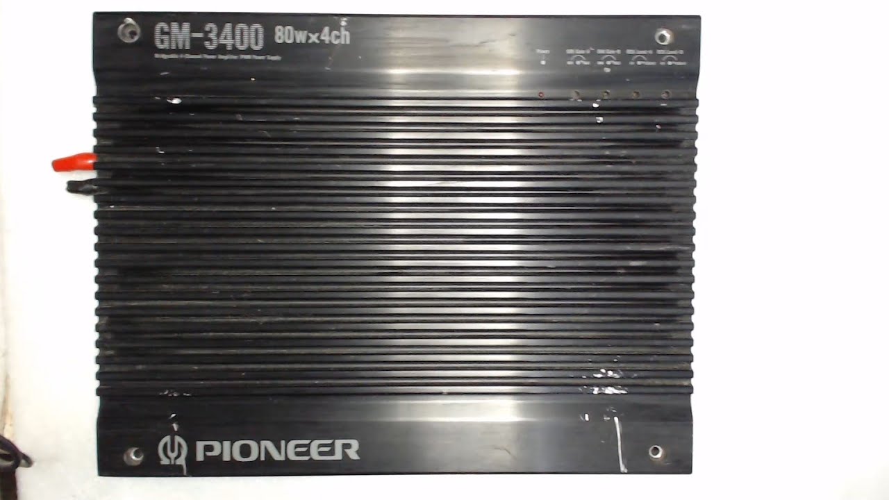 RV-ELECTRONIC  Réparation d'un ampli Pioneer GM-3400. (faible qualité vidéo)